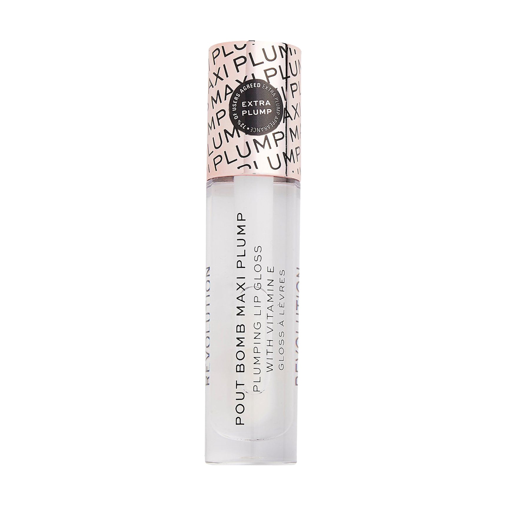 Блиск для губ Makeup Revolution Pout Bomb Maxi Plump Lip Gloss з ефектом збільшення об'єму, Glaze, 8.5 мл